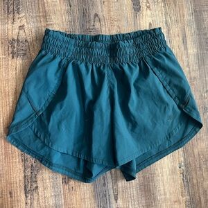 Athleta Teal Athletic Shorts Lightweight Elastic Waist